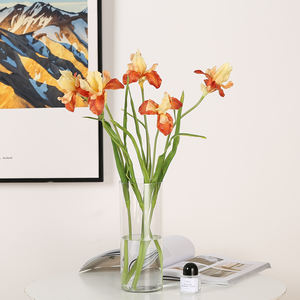 Jarrón acrílico alto personalizable con diseño Art Deco, centro de mesa cilíndrico de plástico para boda y decoración del hogar - Product Image 6