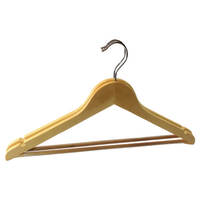 Lot de 20 cintres en bois avec crochet à 360 degrés pour chemises en bois naturel pour jeans pantalons vestes chemises robes