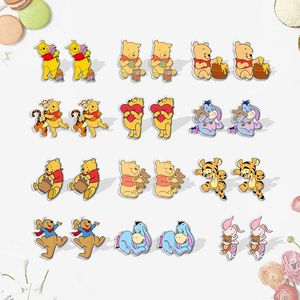 ธีมปาร์ตี้สวนเครื่องประดับเด็กผู้หญิงของขวัญน่ารักการ์ตูนหมีหมูเสือต่างหูอะคริลิคโลโก้ที่กำหนดเอง - Product Image 1