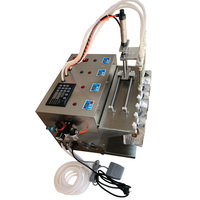 Poche debout avec bec verseur Machine de remplissage capsulage Bureau 4 buses Jus Eau Lait Thé Machine de remplissage liquide pour sacs à bec