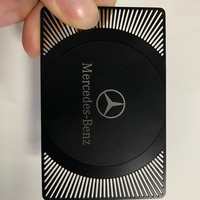 Emblèmes en métal RFID en argent mat VIP Art et carte de visite à collectionner insigne en métal personnalisé avec LOGO
