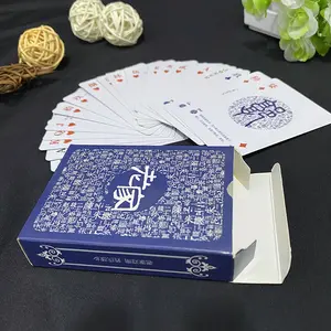 Waterproof Sublimation Playing Card With Box Front And Back Printing Logo Gold Paper Pvc Plastic Game Custom Poker Playing Card