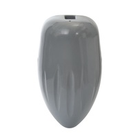 Pare-battage gonflable en PVC pour bateau ponton, pare-chocs de quai ponton avec nervures, gris argenté