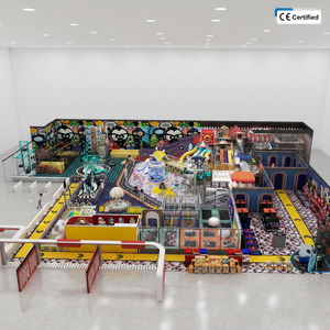 Fournisseurs de premier plan d'équipements de jeux intérieurs multifonctionnels pour enfants, certifiés CE, pour parcs d'attractions, avec trampoline - Product Image 1