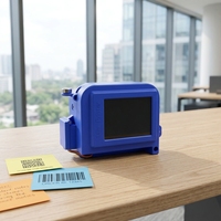 Imprimante à jet d'encre portable mini pour l'impression de codes de date, numéros de lot et dates d'expiration sur plastique, verre, métal, bois et boîtes