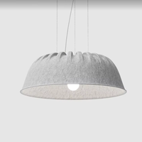Listi Effet insonorisant Lampe acoustique en feutre PET Longueur du câble et du cordon Abat-jour insonorisé en polyester personnalisé