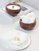 Bloc de cire de coco 100% naturelle, matériau de remplissage, bricolage, bougie parfumée, aromathérapie, Noël, Nouvel An, écologique, non toxique, longue durée