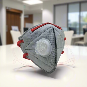 Masker <span class=keywords><strong>Respirator</strong></span> Lipat Datar Sekali Pakai <span class=keywords><strong>FFP3</strong></span> <span class=keywords><strong>NR</strong></span> D 6 Lapis dengan Katup, Standar EN149 Khusus, Uji Dolomit Lulus - Product Image 1