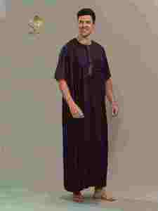 HARAMAIN Nuevo traje tradicional marroquí para hombre musulmán, elegante y de alta calidad, en algodón. - Product Image 5