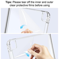 Étui pour Honor Pad X9a/X9 Pro 11,5 pouces 2025 avec support pour stylet, support pliable en Y, coque arrière rigide transparente en acrylique, couverture pliable en Y