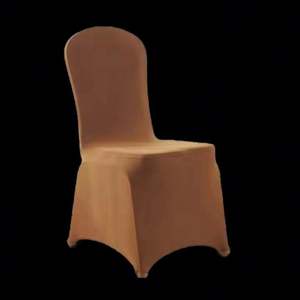 Funda de Silla de Spandex Elástica Personalizada para Uso en Comedores de Hotel, Duradera, Lavable a Máquina, Cálida, Suave, Cómoda, con Logotipo Personalizado para Bodas - Product Image 6