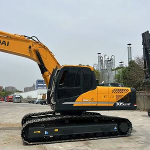 Excavatrice sur chenilles Hyundai 305 jaune, hydraulique, pour travaux de construction, machine lourde sur chenilles - Product Image 2