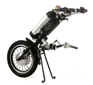 Trator de cadeira de rodas para moto wisking q2, cadeira de rodas de bicicleta com bateria de lítio de 36v/15ah
