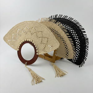 Bulk Order Custom Logo Decorative Handwoven Traditional Bamboo Craft Fan for Corporate Gifts Home Hanging