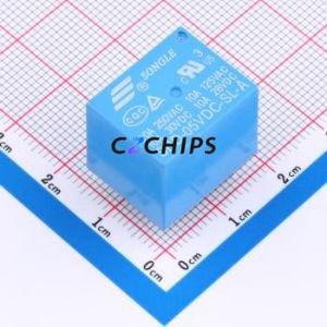 SRD-5VDC-SL-A Power Relay Through hole Component THT,15.6x19.2mm Relay 5V 1 Normally Open: 1A SPST-Normally Open::: 4 250V-AC - Product Image 1