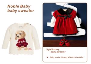 Vente chaude coton nouveau-né bébé vêtements coton biologique automne et hiver bébé noël <span class=keywords><strong>pull</strong></span> à manches longues <span class=keywords><strong>pull</strong></span> à col rond - Product Image 2