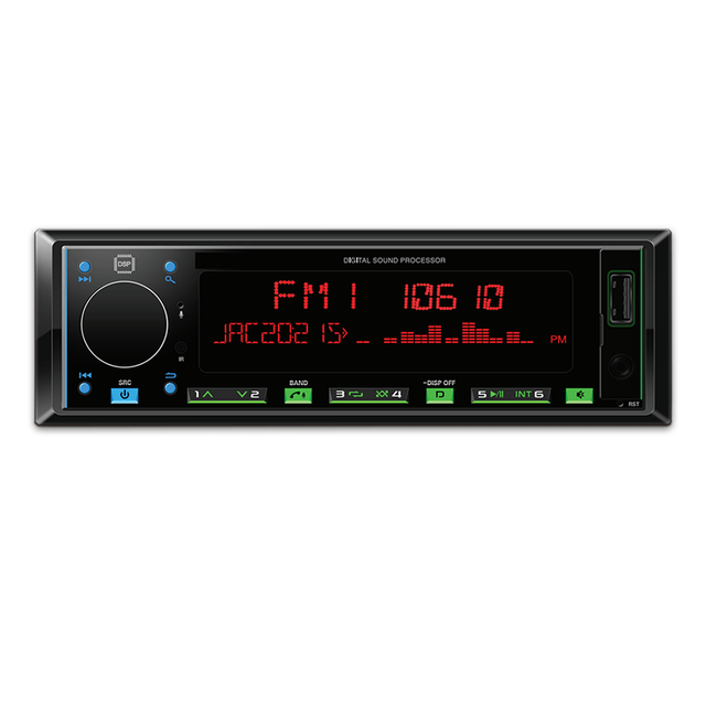 DSP Car Audio MP3 Player Single Din Bluetooth 6.0 Stereo with Sound Stage Tuning FM AM RDS and RGB Light