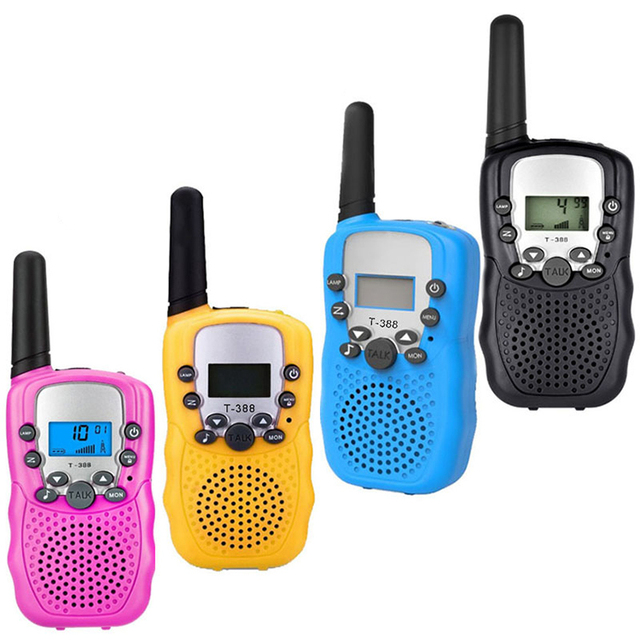 3 Mile Range T388 Walkie Talkies with LCD Flashlight Walkie Talkies Toys