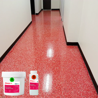 Peinture pour sols en béton époxy à base de sable de quartz coloré antidérapant, auto-nivelante, imperméable, application par pulvérisation pour garage, usine, sous-sol