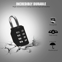 Serrure à bagages à combinaison étanche à 4 chiffres avec Logo personnalisé, pour porte de gymnase, école, sport, cadenas pour casier