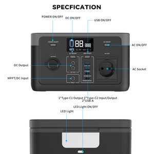 Générateur solaire portable de secours, station d'alimentation extérieure à batterie lithium 300W, petit format, prix abordable - Product Image 4