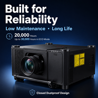 Projecteur laser 25000 Lumens pour grandes surfaces, 3LCD 1920x1200, prise en charge 4K, projection extérieure avec fusion de images, projection mapping, OEM ODM