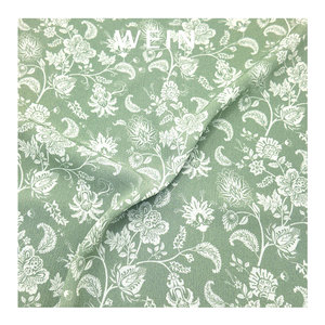 Tissu en mousseline de soie froissée double face WI-B05 100% polyester nouveau Design imprimé floral numérique pour les robes de mariage et de nuit des filles - Product Image 2