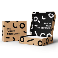 Boîte d'expédition de luxe multicolore avec impression intérieure et extérieure complète Boîte en carton ondulé avec logo personnalisé pour emballage de marque de commerce électronique