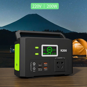 Wholesale 200W Universal Camping Emergency Power Supply Portable Station <b>Solar</b> <b>Generator</b> Bank for Outdoor K200 Lithium Ion Batte - Product Image 6