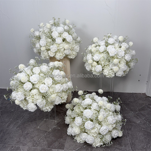 Boule de fleur d'orange Babybreath bon marché Centre de table Arrangements de boules florales artificielles Décors de fleurs de <span class=keywords><strong>mariage</strong></span> - Product Image 3