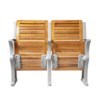 Mobilier scolaire pliable bibliothèque escabeau chaise moderne en bois salle de classe chaise avec table arrière