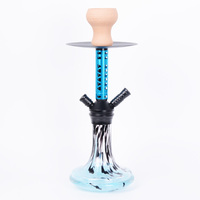 Nouvelle conception 43cm Portable Arguile luxe en alliage d'aluminium russe allemand Shesha ensemble de narguilé