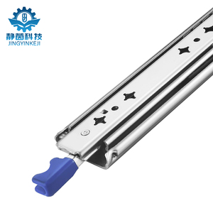 Hỗ Trợ Tùy Chỉnh 53Mm Mang 120Kg Im Lặng Đầy Đủ Rút Rút Nặng Đường Sắt Hướng Dẫn Có Thể Khóa Ngăn Kéo Trượt Cho Lưu Trữ Ngành Công Nghiệp Mục Đích - Product Image 4