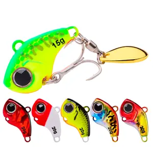 Mồi câu cá chìm 5-20gram kim loại VIB lure Flutter muỗng 6 màu thìa câu cá Lưỡi mồi cho bass