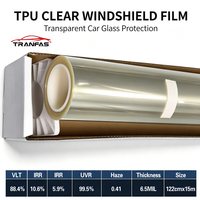 Film de protection pour pare-brise de voiture en TPU transparent auto-réparateur anti-rayures hydrophobe nano-céramique, protection UV, garantie 5 ans, directement de l'usine