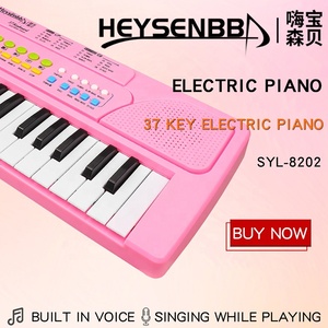 Kiểm Toán Nhà Máy Hot Bán Đàn Piano Cho Trẻ Em Toddler Người Mới Bắt Đầu Học Tập 37 Mini Kích Thước Phím Màu Hồng Bàn Phím Điện Tử Đầu Giáo Dục - Product Image 3