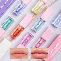 Huile pour les lèvres pailletée hydratante longue durée Brillant à lèvres repulpant vegan personnalisé Brillant à lèvres pailleté de marque privée