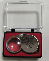 Folding Jewelry Magnifier Portable Pocket Magnifying Glass for Antique Diamond Appreciation 10x / 20x / 30x Magnification