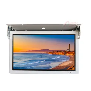 OSK QZ-1851W 18.5 21.5 Inch Flip Down Roof Bus TV LCD Display Monitor 24V Roof Ceiling Mount Bus Coach Screen