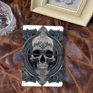 Phong cách quyến rũ phong cách PU đẹp máy tính xách tay tuyệt vời cho Nhật ký văn phòng và quà tặng kỳ nghỉ với hộp sọ với Patter trang trí công phu - Product Image 1