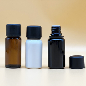 Nắp Chống Trẻ Em Màu Đen Chai Thủy Tinh Tinh Tinh Dầu Thơm 15Ml Có Nắp Vặn Chống Trẻ Em - Product Image 2