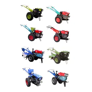 Farming Mini Walking Tractor Pice 2 Wheel 15HP 18HP 20HP 22 Hp Hand Held Tractor For Agriculture Used