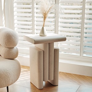 Tavolino <span class=keywords><strong>da</strong></span> <span class=keywords><strong>Salotto</strong></span> Japandi all'Ingrosso, Tavolino Wabi-Sabi con Vernice Minerale e Texture Effetto Pietra - Product Image 2