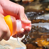 Bouteille d'eau souple pliable en TPU réutilisable et écologique RTS, sans BPA, légère, pour le sport et la course quotidienne