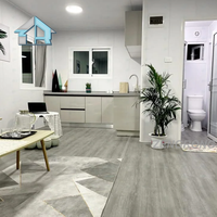 Maison conteneur extensible de 20 pieds et 40 pieds, maison modulaire préfabriquée en acier de 2 à 3 chambres à coucher avec conception à double aile pour villa, hôtel et glamping