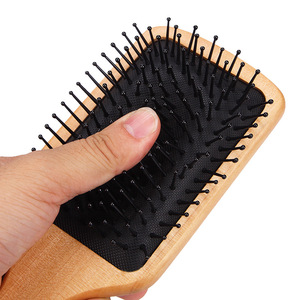 Peine de madera con cojín de aire Basil, tamaño grande, para el cuidado del cabello y masajes - Product Image 2