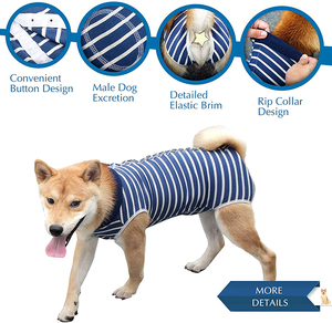 Abdominale Wond Puppy Chirurgische Kleding Post-Operatieve Vest Huisdier Na Chirurgie Dragen Substituut E-Kraag Hond Herstel Pak - Product Image 5