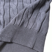 Pull en tricot brodé pour homme, hiver, col polo, personnalisé, en coton, quart de zip, décontracté, de luxe, de créateur