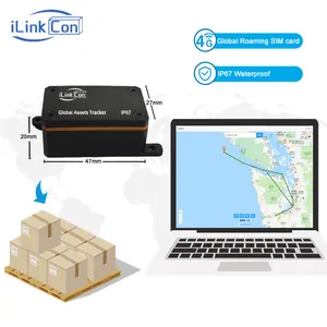ILinkCon Nano Global Asset GPS-Tracker Fracht verfolgungs gerät (kostenlose globale SIM) Sensor option WiFi LBS GPS BLE IP67 Arbeit 1 Jahr