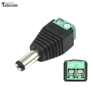 50ohms de alta qualidade, conector de tomada dc para câmera cctv, 75ohms 5.5mm x 2.1mm p4 12v